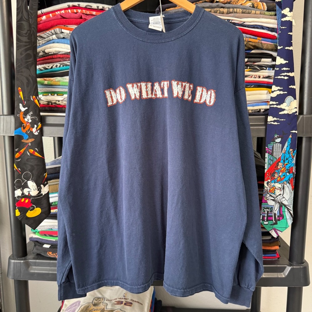 Y2K Navy Auburn Football Do What We Do Long Sleeve Shirt 2XL